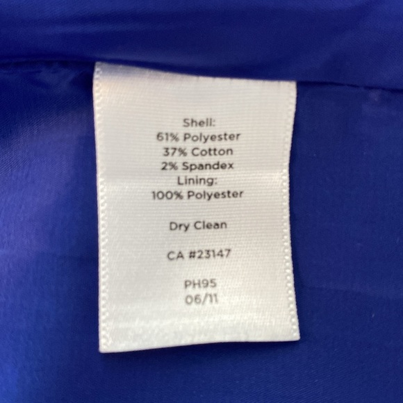 NWT Talbots Royal Blue Sleeveless Dress, Size 14 - Picture 12 of 12